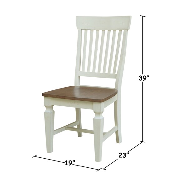 Whitewood Industries Set of Two Vista Slat Back Dining Chairs - CI79-65P