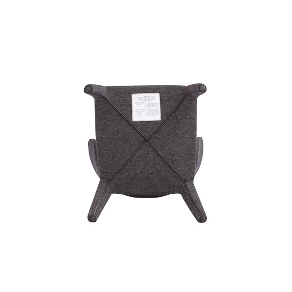 Manhattan Comfort Conrad Woven Tweed Dining Chair in Black - Set of 4 - 2-DC031-WBK
