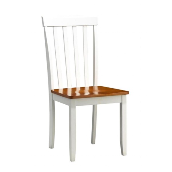 Made-To-Order Bloomington Dining Chair  set of 2  White-Honey Oak, 2PK - MA203885