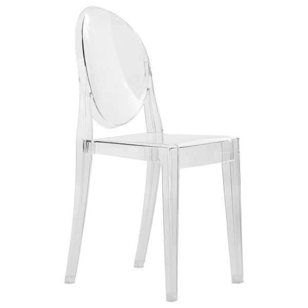 Leisuremod Marion Transparent Acrylic Modern Chair, Clear - GV19CL