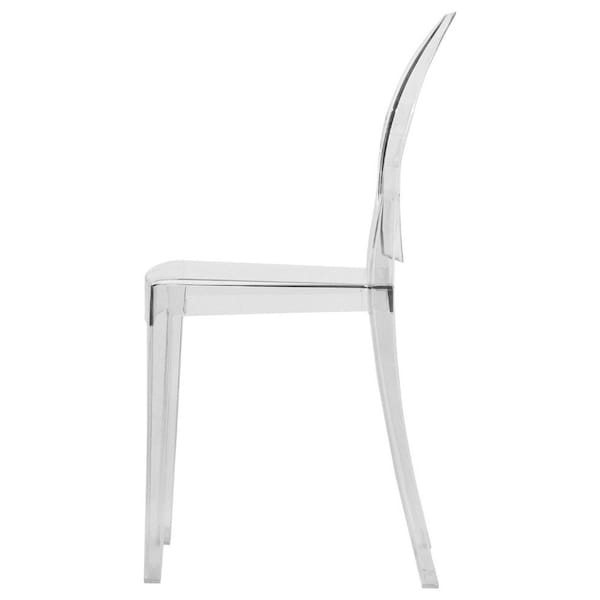 Leisuremod Marion Transparent Acrylic Modern Chair, Clear - GV19CL