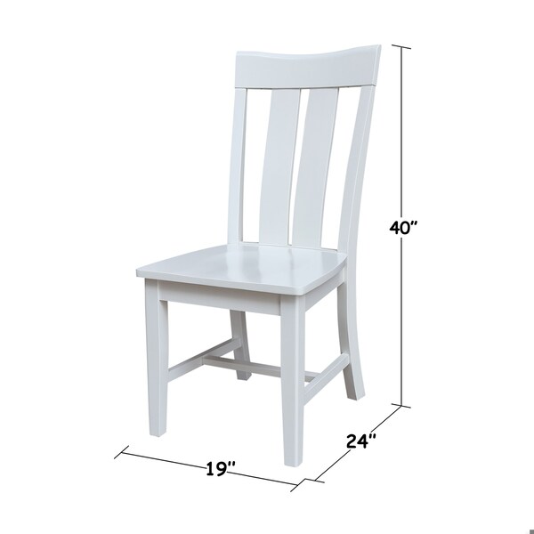 Whitewood Industries Set of Two Ava Dining Chairs, White, PK2 - CI08-13P