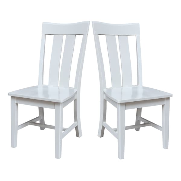 Whitewood Industries Set of Two Ava Dining Chairs, White, PK2 - CI08-13P