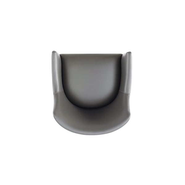 Manhattan Comfort Gansevoort Faux Leather Dining Armchair in Pebble Grey - Set of 2 - 2-DC051AR-PE