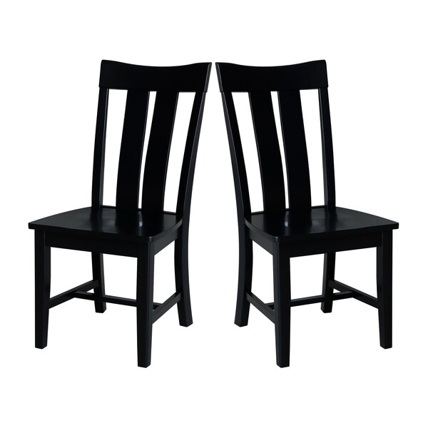 Whitewood Industries Set of Two Ava Dining Chairs, Black, PK2 - CI46-13P