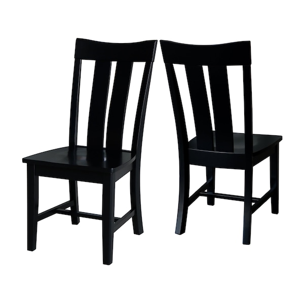 Whitewood Industries Set of Two Ava Dining Chairs, Black, PK2 - CI46-13P