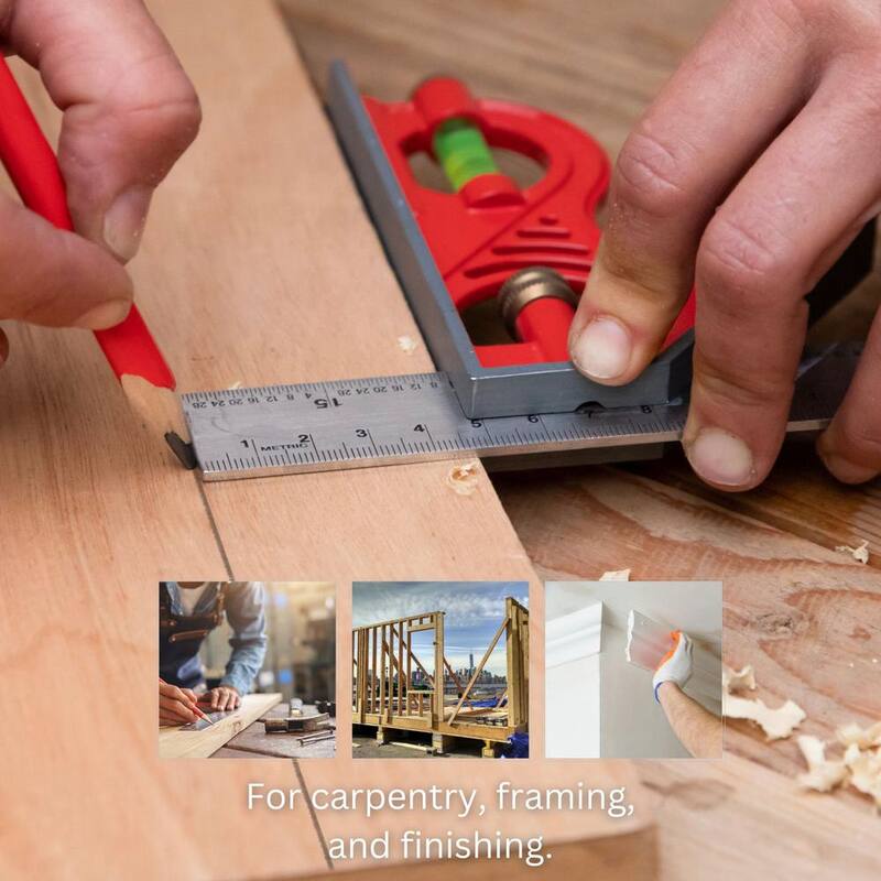 Kapro 12 in. Combination Square with Zinc Head and Stainless Steel Blade - 352-12