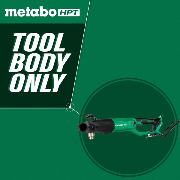 Metabo Hpt 36V MV Cordless 1/2in High Power Right Angle Drill Bare - D36DYAQ4M