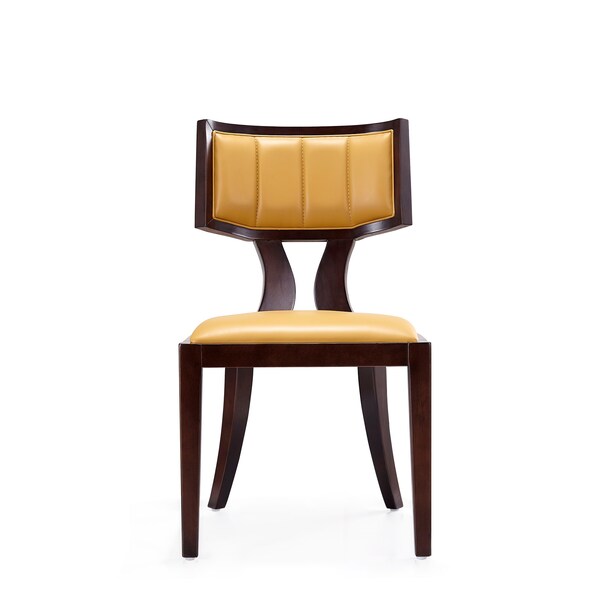Manhattan Comfort Pulitzer Dining Chair (Set of Two) in Camel and Walnut - DC001-CL