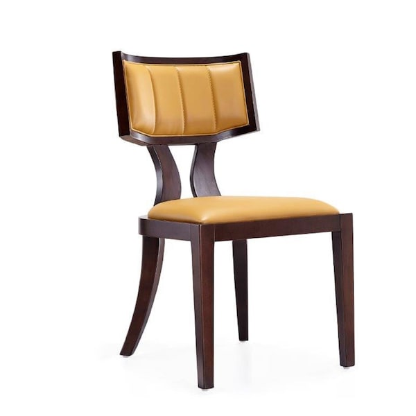 Manhattan Comfort Pulitzer Dining Chair (Set of Two) in Camel and Walnut - DC001-CL