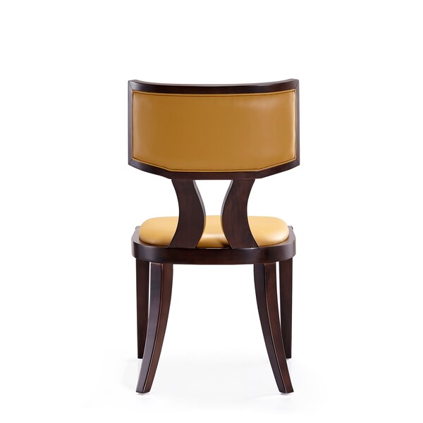 Manhattan Comfort Pulitzer Dining Chair (Set of Two) in Camel and Walnut - DC001-CL