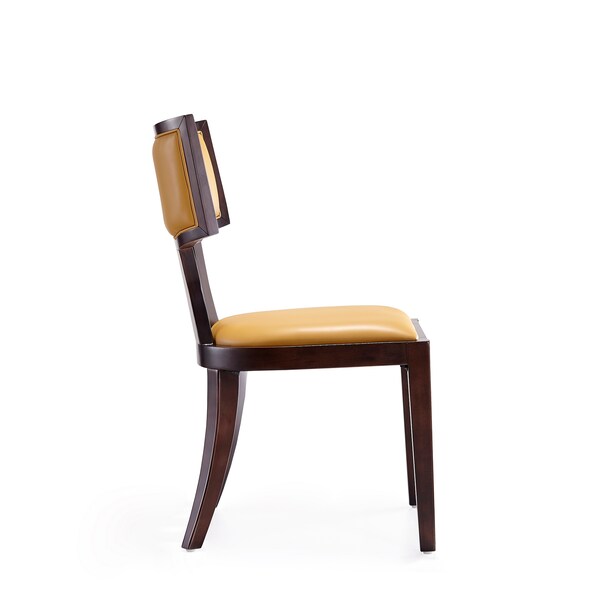 Manhattan Comfort Pulitzer Dining Chair (Set of Two) in Camel and Walnut - DC001-CL
