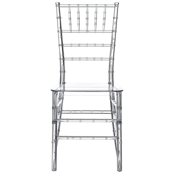 Fabulaxe Modern Acrylic Stackable Chiavari Dining Chair, Clear Party Chair, Crystal Acrylic Chair - QI004658.CL