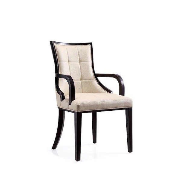 Designed To Furnish Fifth Avenue Dining Armchair, Cream - 37.25 x 22.65 x 23.63 in. - DE2616388