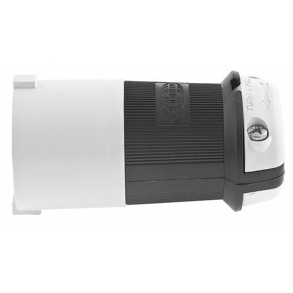Hubbell 30A Twist-Lock Plug 3P 4W 125/250VAC L14-30P BK/WT - HBL2711S