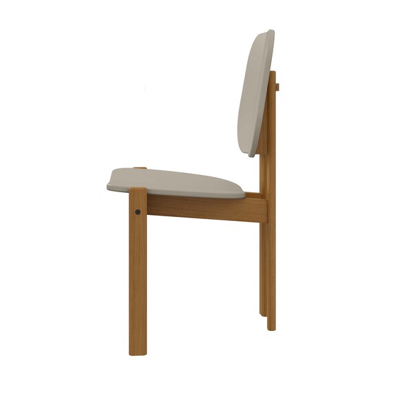 Manhattan Comfort Gales Dining Chair in Greige - Set of 4 - 2-DC-83938-OW