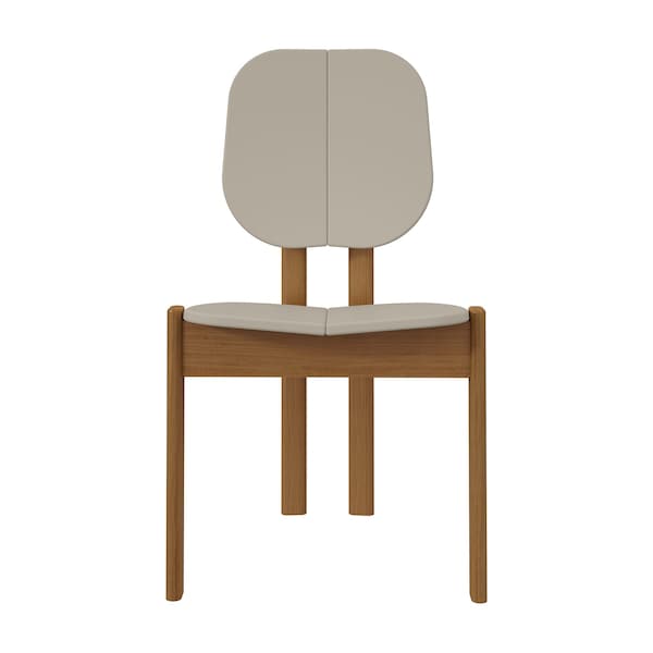 Manhattan Comfort Gales Dining Chair in Greige - Set of 4 - 2-DC-83938-OW
