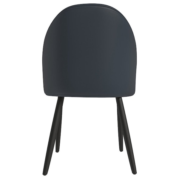Leisuremod Paradiso Collection Modern Dining Seat in Black - PC50BL