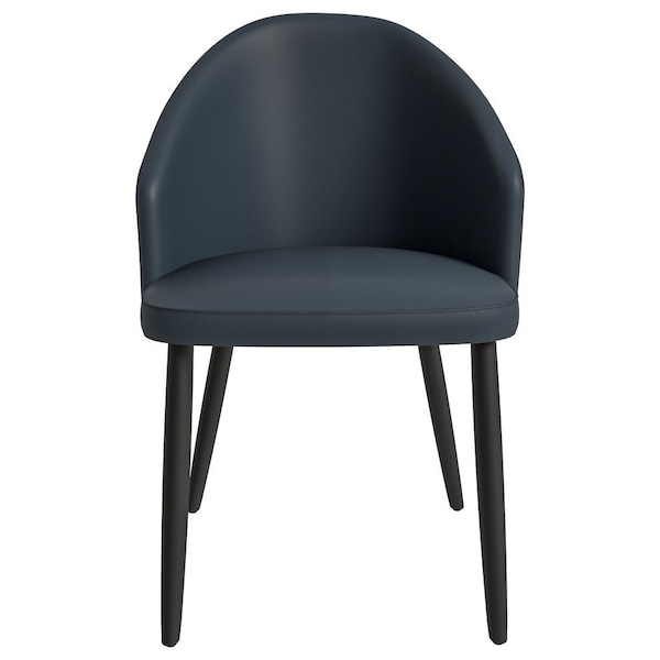 Leisuremod Paradiso Collection Modern Dining Seat in Black - PC50BL