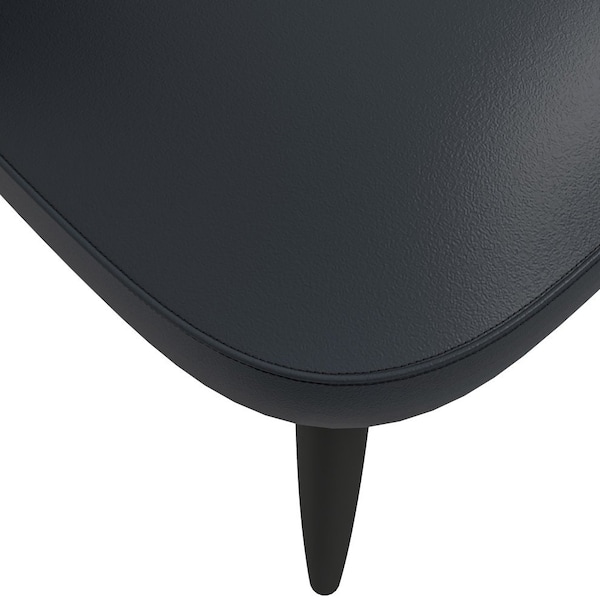 Leisuremod Paradiso Collection Modern Dining Seat in Black - PC50BL