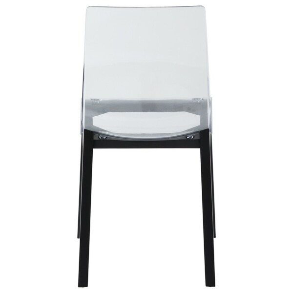Leisuremod Marsden Modern Dining Side Chair with Beech Wood Legs, Black, 2PK - MCBL-16CL2