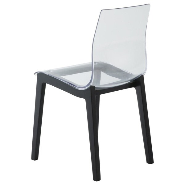 Leisuremod Marsden Modern Dining Side Chair with Beech Wood Legs, Black, 2PK - MCBL-16CL2