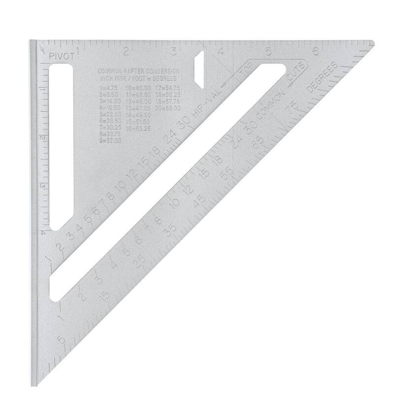 Empire 7 in. Magnum Aluminum Rafter Square with 9 in. Torpedo Level - 2990-EM81.9