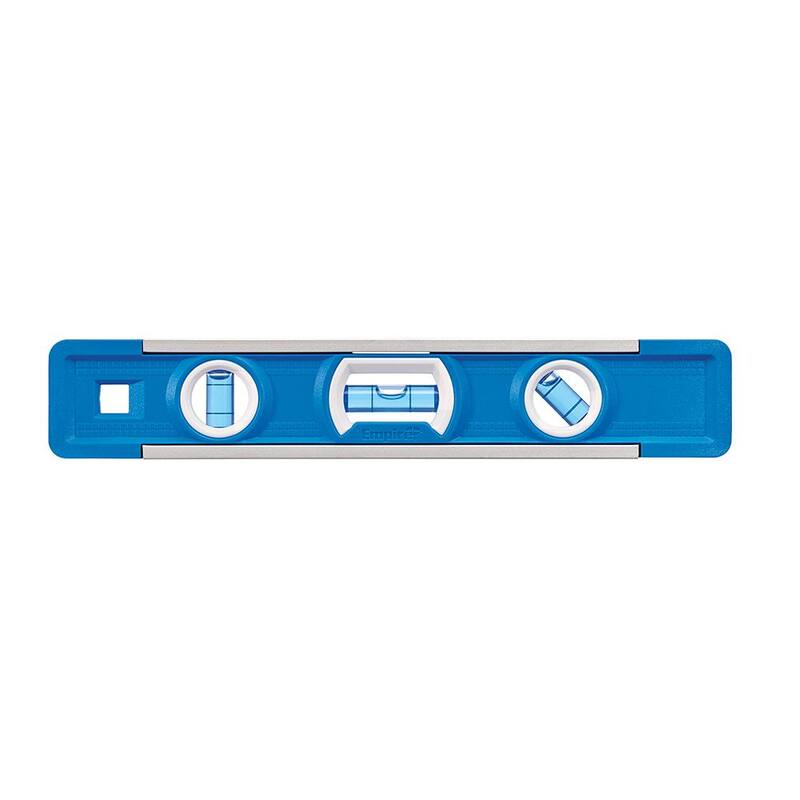 Empire 7 in. Magnum Aluminum Rafter Square with 9 in. Torpedo Level - 2990-EM81.9
