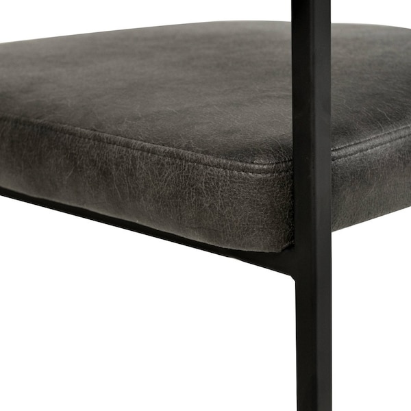 Leisuremod Aero Collection Modern Dining Chair in Charcoal, 4PK - AC23CH4