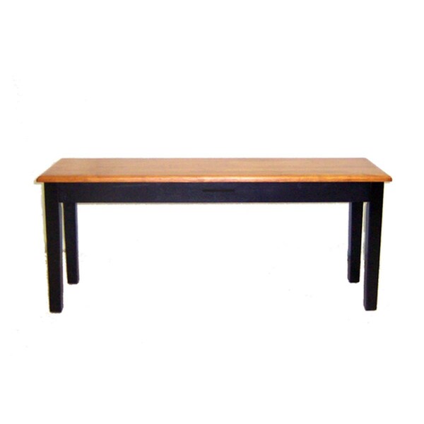 Made-To-Order Boraam Shaker Dining Bench - Black And Oak Finish - MA2531208