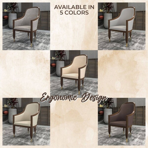 Leisuremod Belle Series Modern Dining Chair in Grey, 4PK - BC26GR4