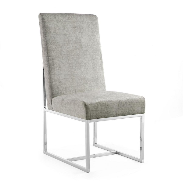 Designed To Furnish Element Steel Velvet Dining Chair, 41.54 x 19.68 x 26.26 in. - DE2616377