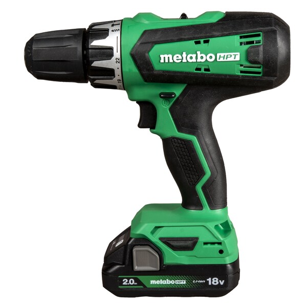 Metabo Hpt 18V Cordless Brushed Driver Drill Kit 1 x 2.0Ah - DS18DFXM