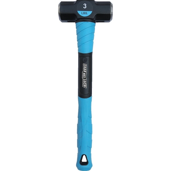 Channellock 3 Lb. Steel Head Engineer's/Drilling Hammer with Fiberglass Handle - 34989