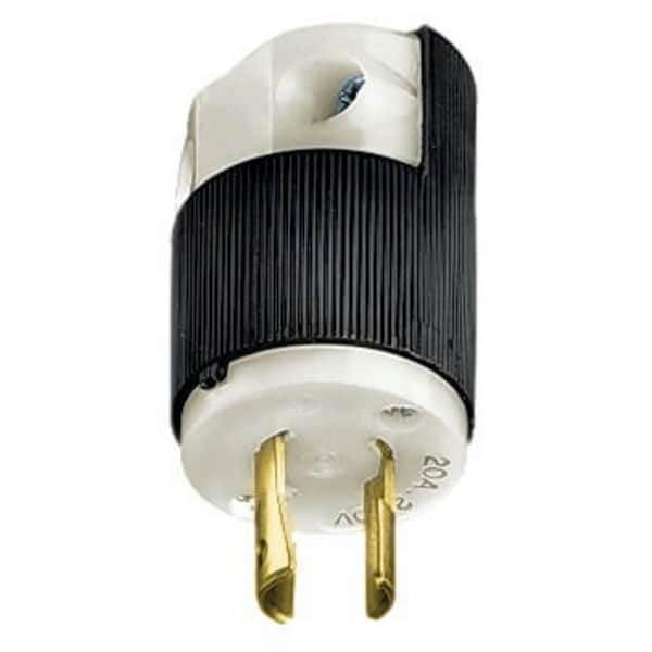 Bryant Locking Device, Female Connector Body, 20A 250V, 2-Pole 2-Wire Non-Grounding, L2-20R, Scrw Term, Gry - 7102N