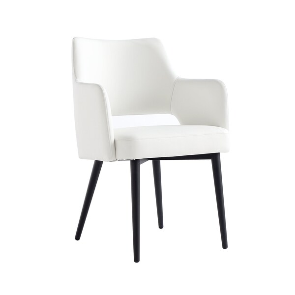 Manhattan Comfort Tremont Dining Arm Chair in White - DC104AR-WH