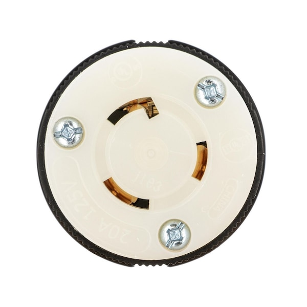 Hubbell Twist-Lock®, EdgeConnect™, Female Connector Body, 20A 125V, L5-20R, Screwless Terminal - HBL2313ST