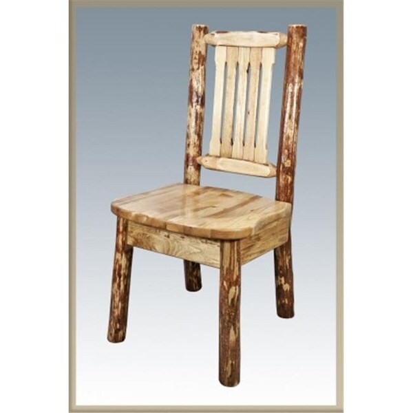 Montana Woodworks Montana Woodworks MWGCKSCN Glacier Country Side Chair  Dining or Desk Standard Wooden Seat - MWGCKSCN