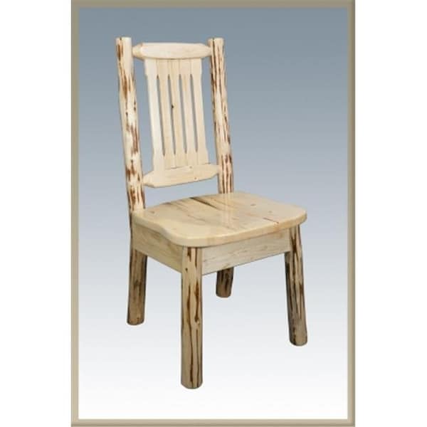 Montana Woodworks Montana Woodworks MWKSCN Montana Collection Side Chair  Dining or Desk Ready to Finish Standard Wooden Seat - MWKSCN