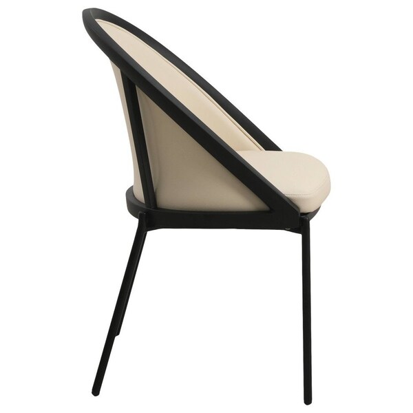 Leisuremod Urbane Collection Modern Dining Chair in Taupe, 2PK - UC21TP2