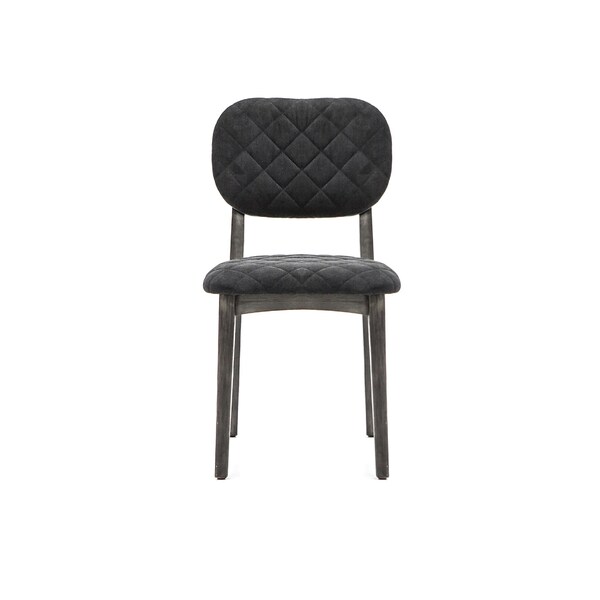 Armen Living Katelyn Midnight Open Back Dining Chair - Set of 2 - LCKASITGMN