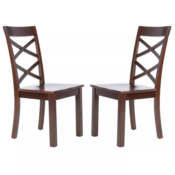 Safavieh Ainslee Brown Dining Chair, 2PK - DCH9217A-SET2