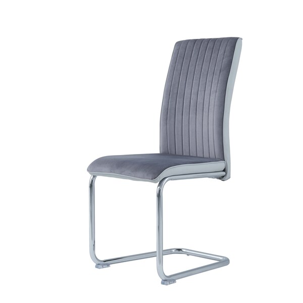 Global Furniture Usa Contemporary Fabric D4957 3 Grey Dining Chairs - 2955