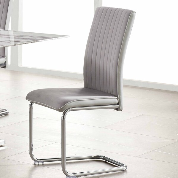 Global Furniture Usa Contemporary Fabric D4957 3 Grey Dining Chairs - 2955