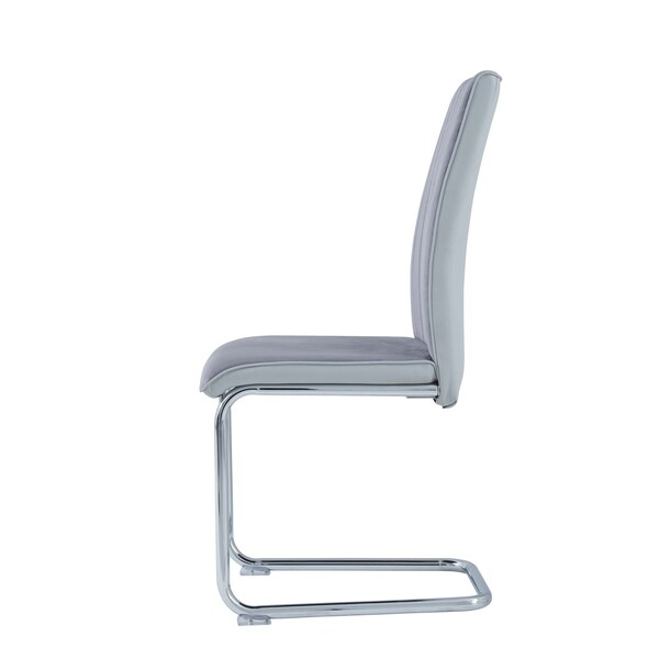 Global Furniture Usa Contemporary Fabric D4957 3 Grey Dining Chairs - 2955