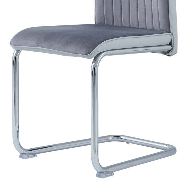 Global Furniture Usa Contemporary Fabric D4957 3 Grey Dining Chairs - 2955