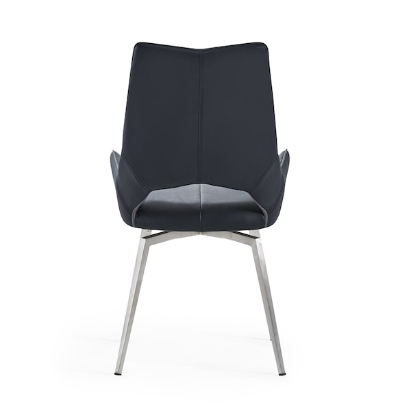 Global Furniture Usa Contemporary PU D4878 Black Dining Chair - 3195