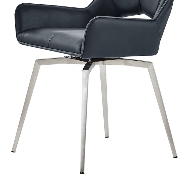 Global Furniture Usa Contemporary PU D4878 Black Dining Chair - 3195