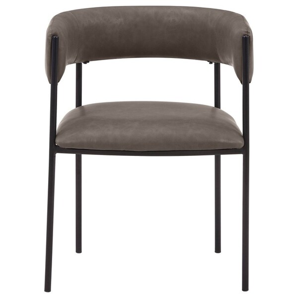 Leisuremod Cyril Collection Modern Chair in Charcoal, 4PK - CDC22CH4