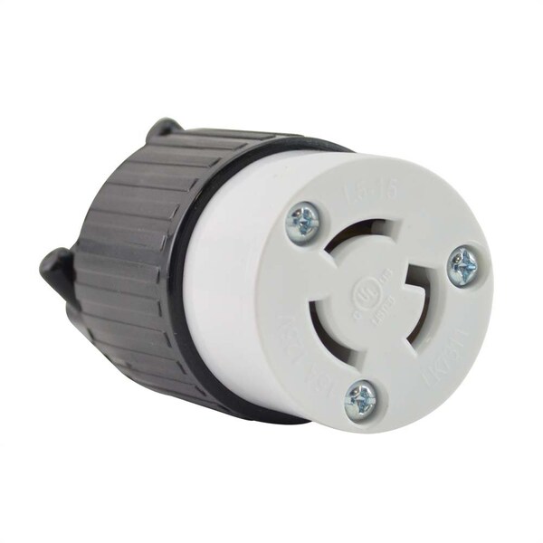 Superior Electric Twist Lock Electrical Receptacle 3 Prong 15A 125V - NEMA L5-15C - YGA026F